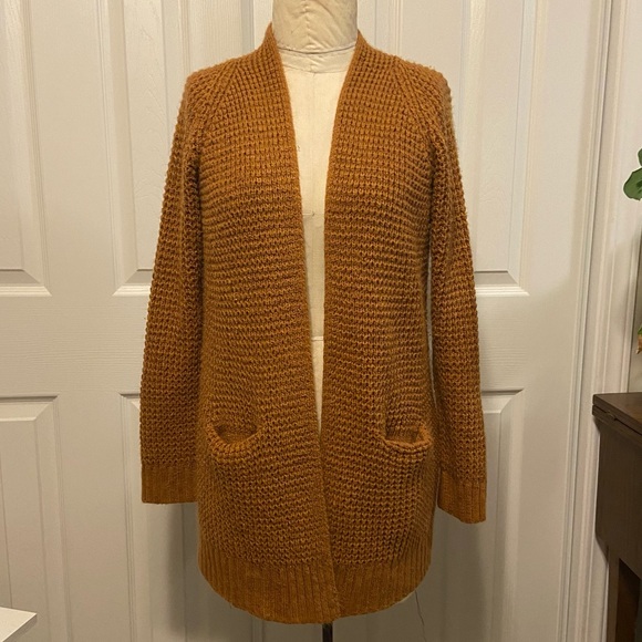 Pink Clover Burnt Orange Long Knit Cardigan - Picture 1 of 6